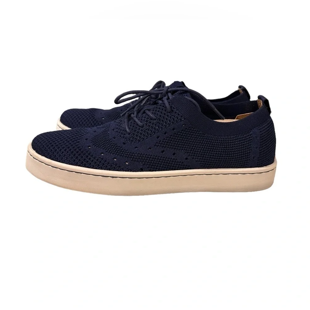 Born Men’s Bearse Brogue Wingtip with Sporty Navy Knit Lace Up Shoe Sz 9.5M‌ - Picture 3 of 12